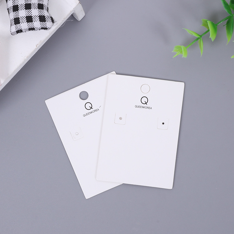 批发定制通用发圈项链饰品纸卡 方形大卡耳饰卡 手链脚链包装吊牌