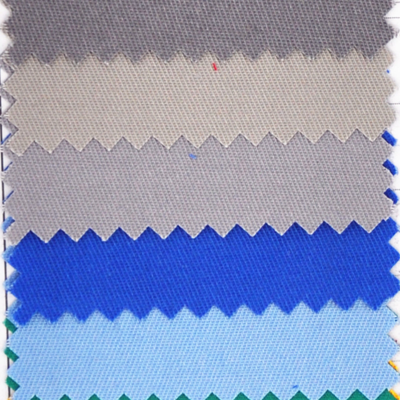 工厂颜色现货  加厚 双面涤卡 TC 21*21 124*69工装面料 27个颜色