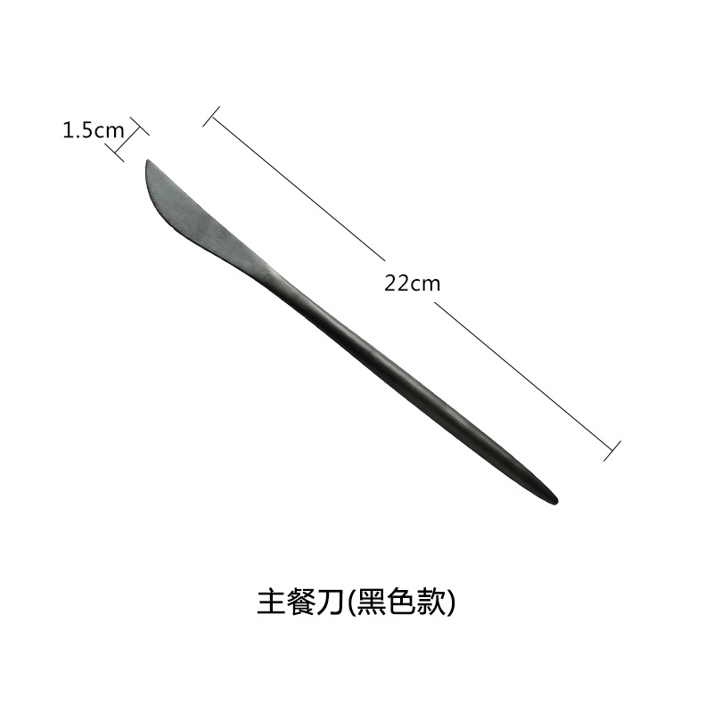 Cuchillo y tenedor de estilo occidental traje de cuchara Cuchillo y tenedor de acero inoxidable 304 de metal