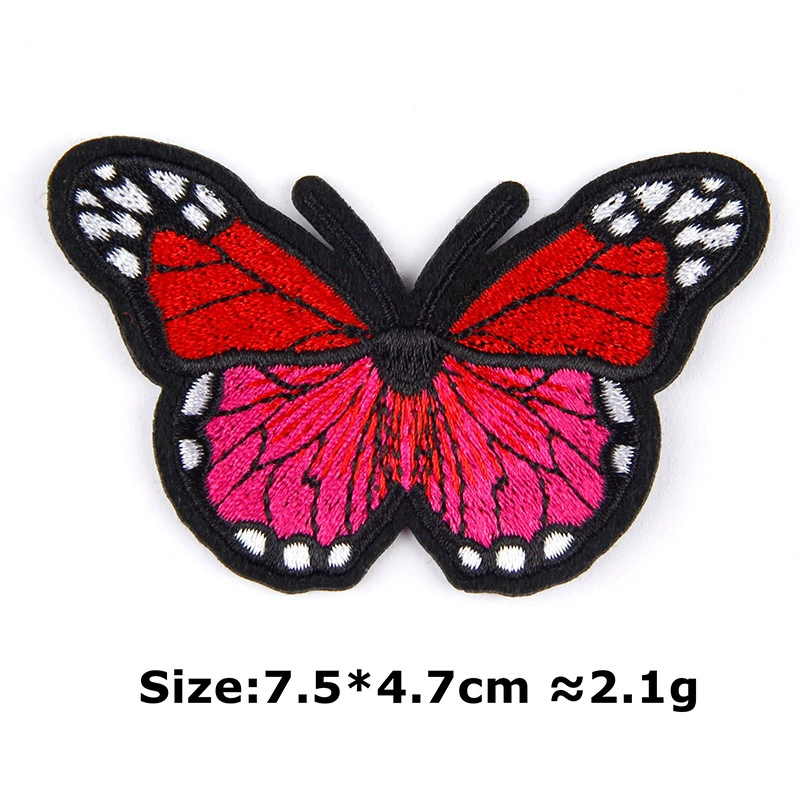 Adhesive patch, with embroidery, print