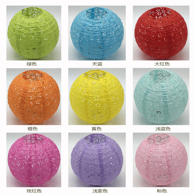 厂家批发15-60cm落水纸纸灯笼 彩色镂空梅花灯笼云龙纹装饰纸灯笼|ru