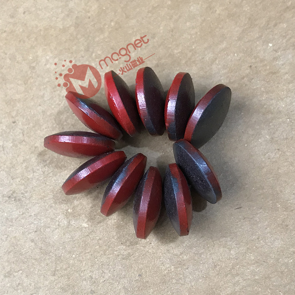 产品定制：14*5 双面包磁铁 ，双面包单面喷漆磁铁 