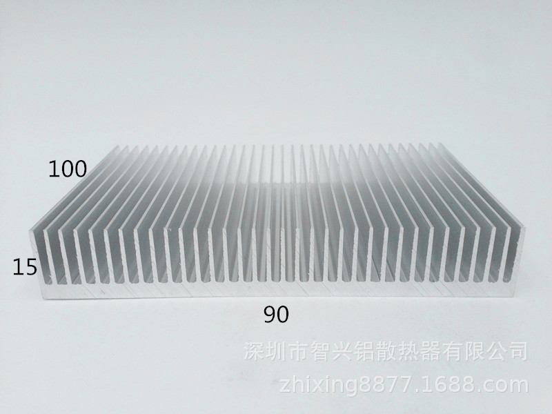 太阳花密齿型铝合金型材散热片 矮齿型高效铝型材散热片90*15-100