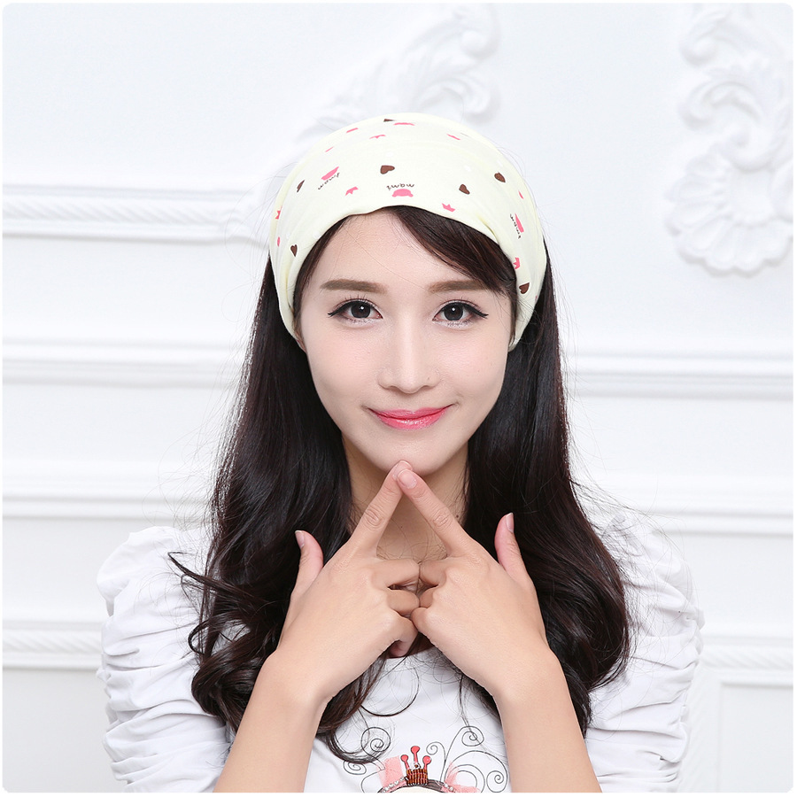 发饰布艺复古韩版弹力洗脸发带宽边月子产妇头巾妈妈发带|ru