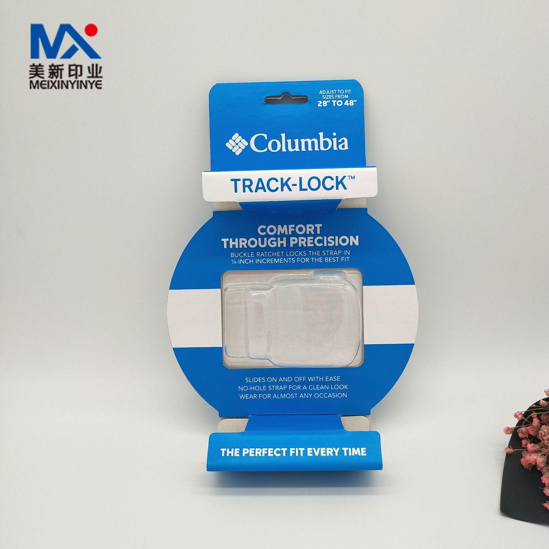 厂家定制皮带包装盒 皮具彩盒瓦楞对裱纸卡盒飞机孔异形吸塑定制