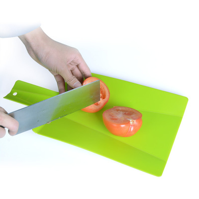 創意廚房工具創意多用途折疊切菜板 帶手柄家用PP砧板收納案板