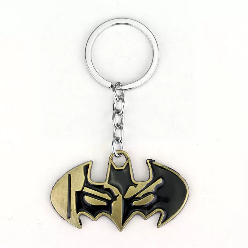 Retro keychain, car keys, pendant, Batman, creative gift