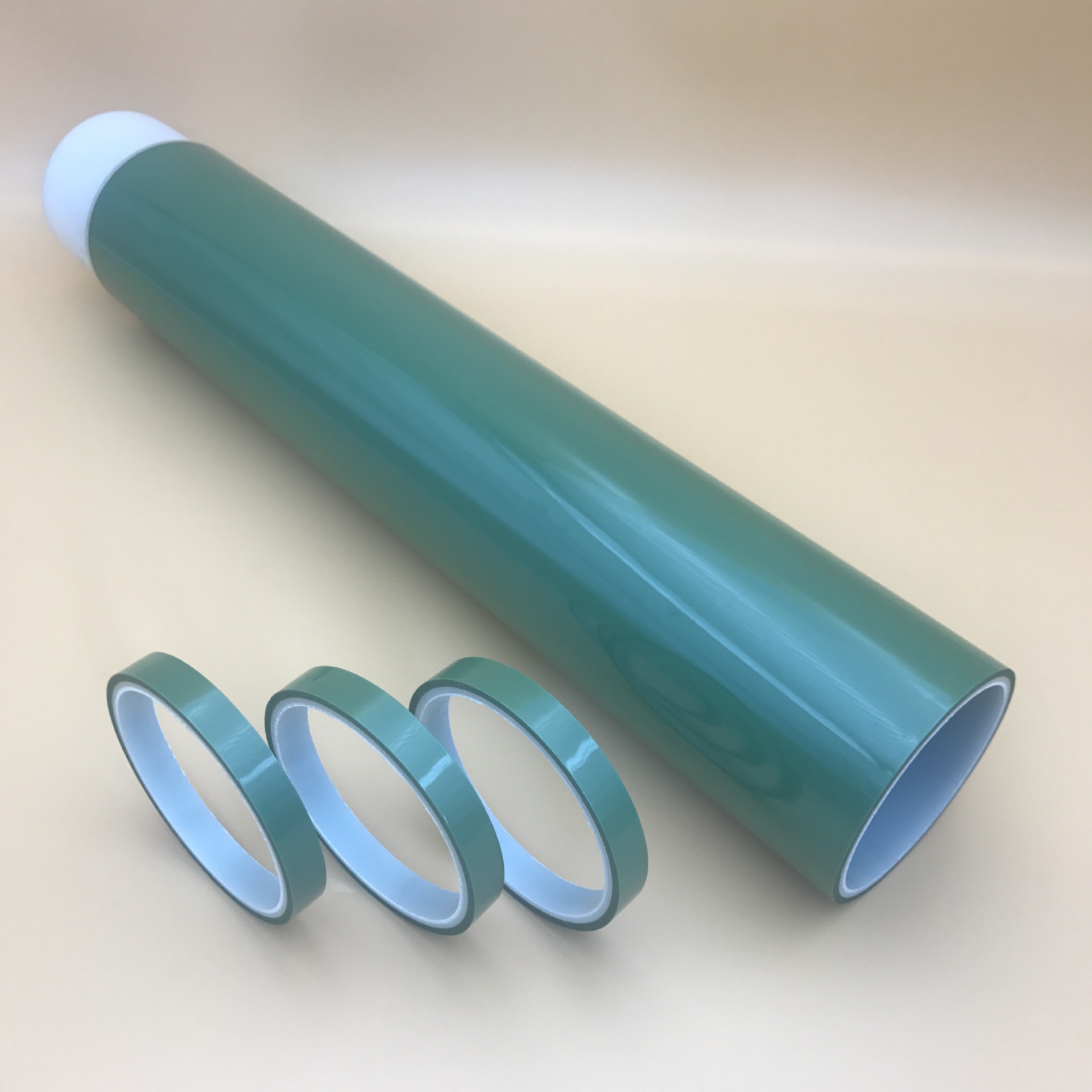 耐高温绿胶带绿色pet胶带防烤电镀胶纸聚酯防静电工业胶带厂家