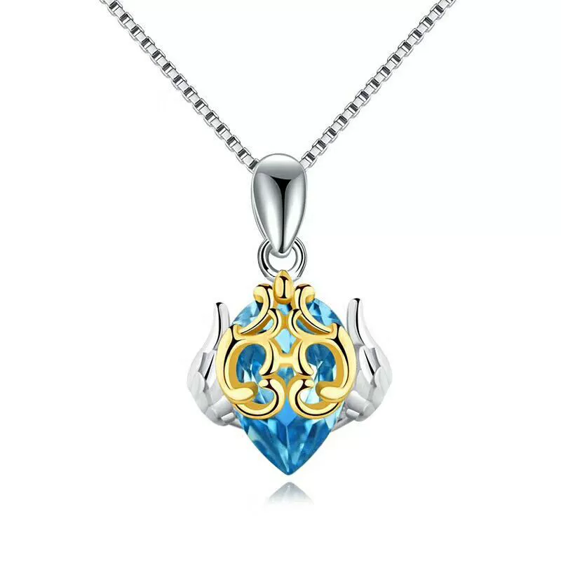 Слава кристалл ожерелье Серебряный кулон женский индивидуальный подарок для подруги Южная Корея креативные студенческие украшения