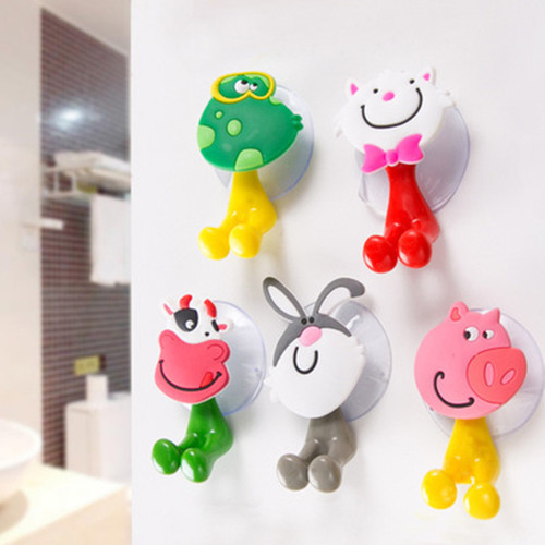 Creative toothbrush holder cute cartoon animal family suction cup toothpaste toothbrush holder style can be hung toothbrush storage rack
