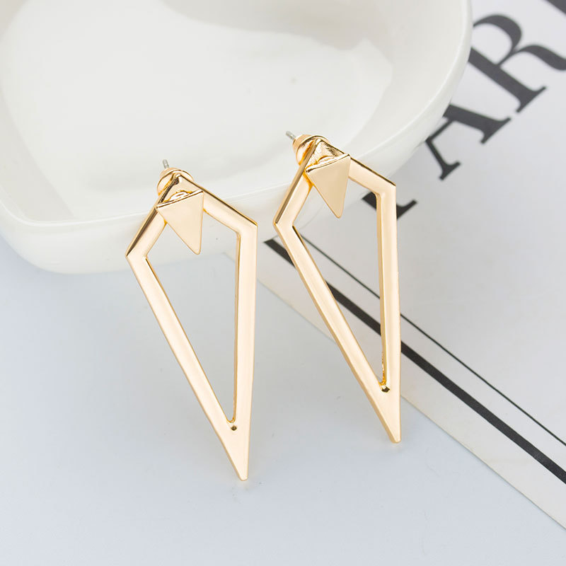 Style Simple Géométrique Métal Placage Métal Boucles D'oreilles display picture 3