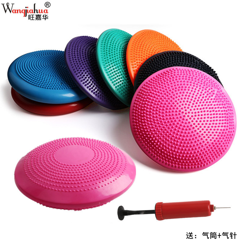 平衡坐垫瑜伽按摩垫平衡盘软垫加厚防暴瑜伽平衡球脚腂康复垫气垫