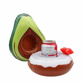 生产 PVC充气杯座水上充气可乐啤酒饮料杯托充气牛油鳄梨杯座