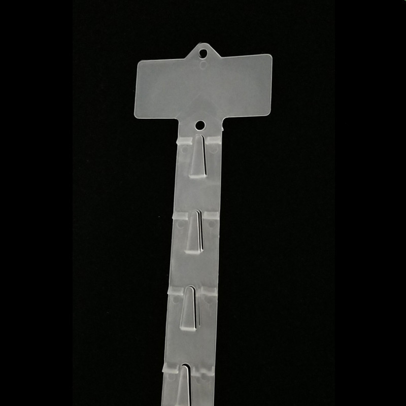 Manufacturers specializing in the supply of supermarket hanging bar White PP hanging bar exquisite food hanging bar price printing