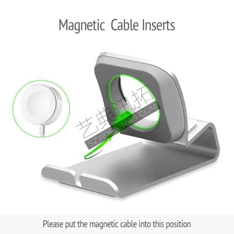 Para Apple Watch para Apple Watch mini soporte de carga base aleación Aluminio rack cabecera