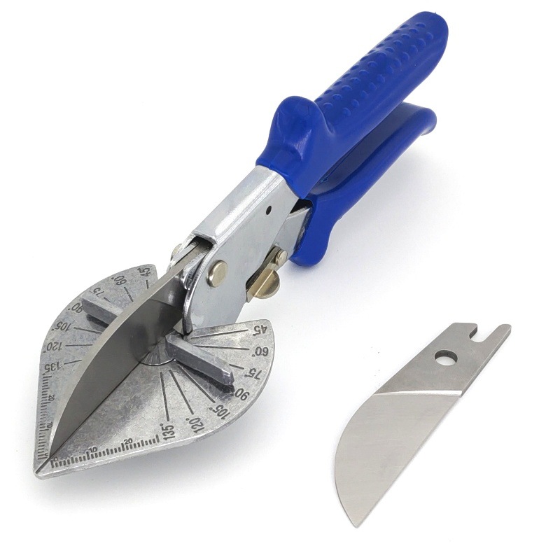木工扣条剪刀卡条剪子45度收边角度剪刀胶条线槽剪刀可调封边剪子