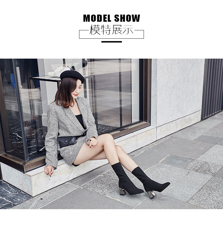 Bottes femme AFFINITé en Tissu élastique - Ref 3355093 Image 46