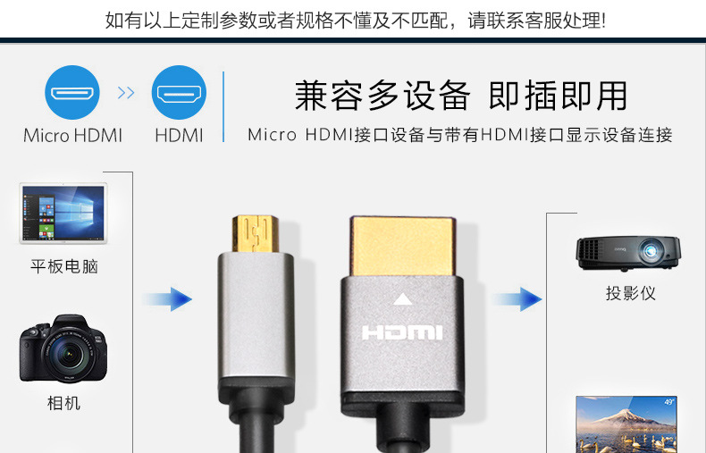 hdmi线2.0版细线