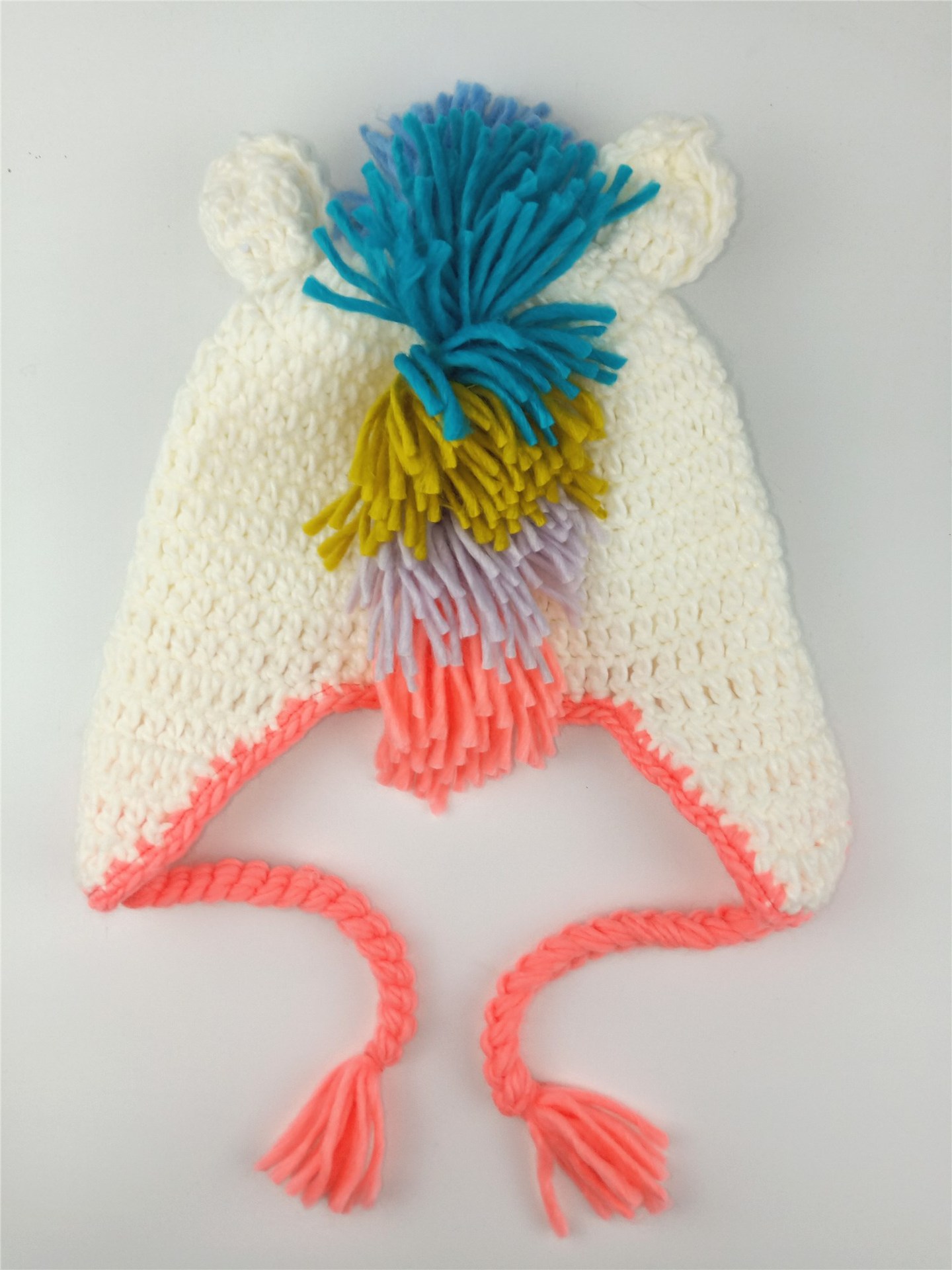 儿童帽子冬季护耳宝宝毛线帽可爱恐龙秋冬款男童女童手工针织帽-阿里巴巴