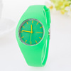 Silica gel ultra thin fashionable men's watch suitable for men and women, universal quartz watches, wholesale, Birthday gift