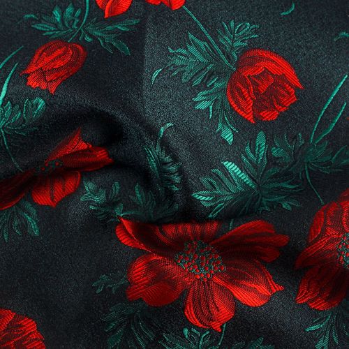 Drop shipping floral pattern polyester jacquard men's and women's square scarf pocket square party casual accessories bow tie set