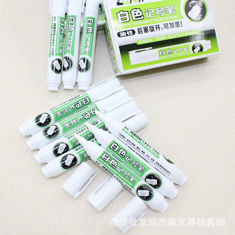 Белый маркер масляная ручка с одной головкой деревянный керамический стеклянный кожаный маркер Mark Inkable 8686