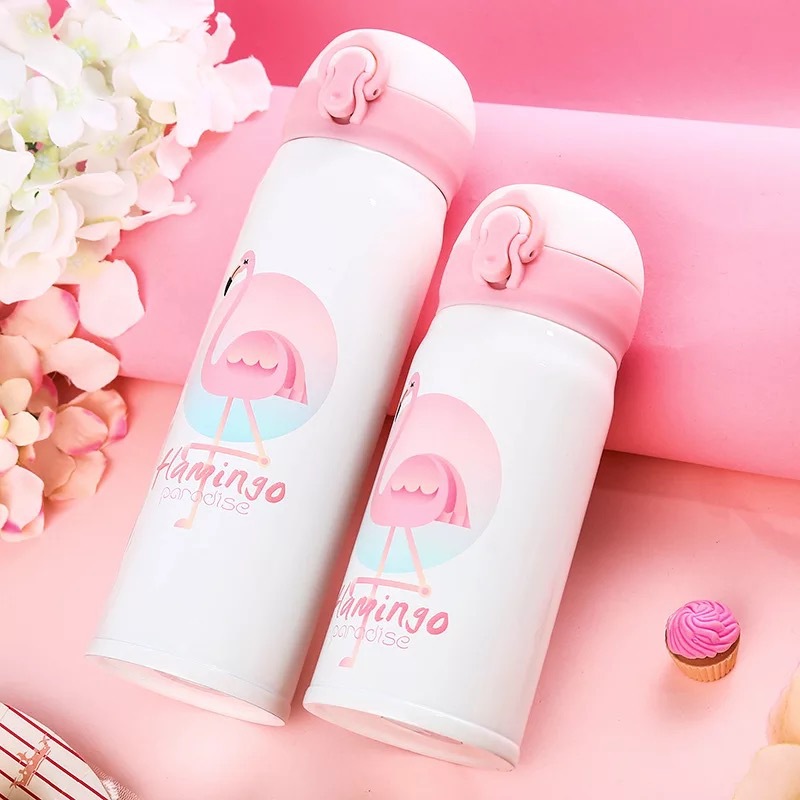 保温杯火烈创意时尚真空双层不锈钢保温壶弹跳盖饮料咖啡杯定制鸟