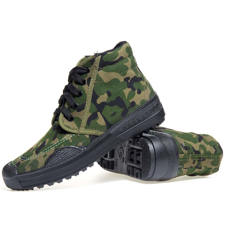 99高幫作訓鞋吹氣底38-45碼運動鞋碼農田訓練解放鞋迷彩鞋軍鞋