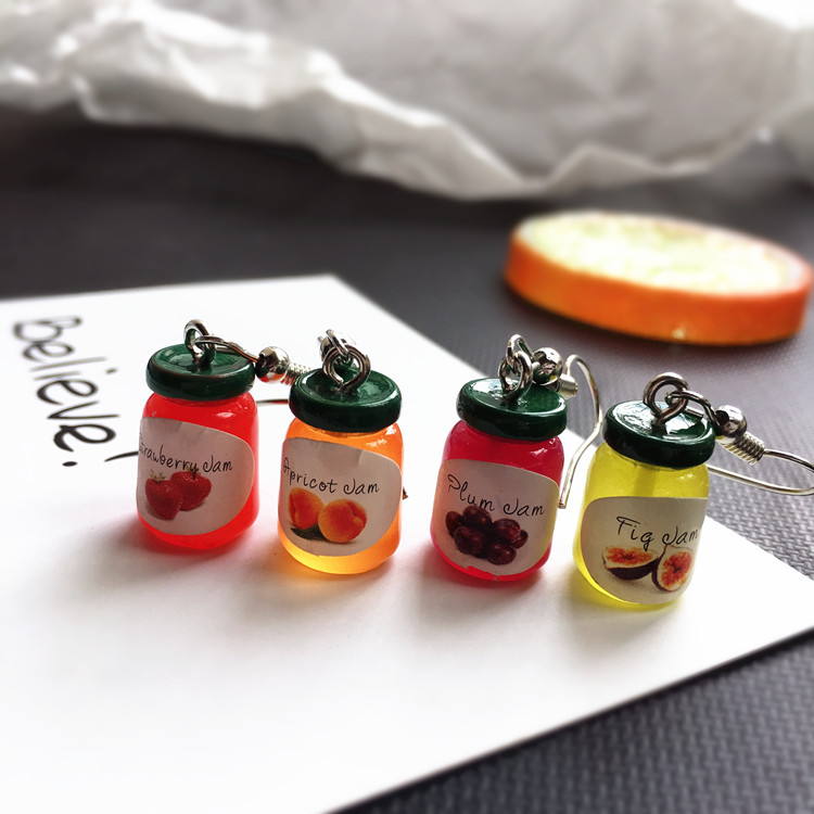 Creative Fun Jam Drink Bottle Drop Earrings Wholesale display picture 3