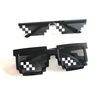 Mosaic pixel coding funny sunglasses two -dimensional installation for birthday gifts