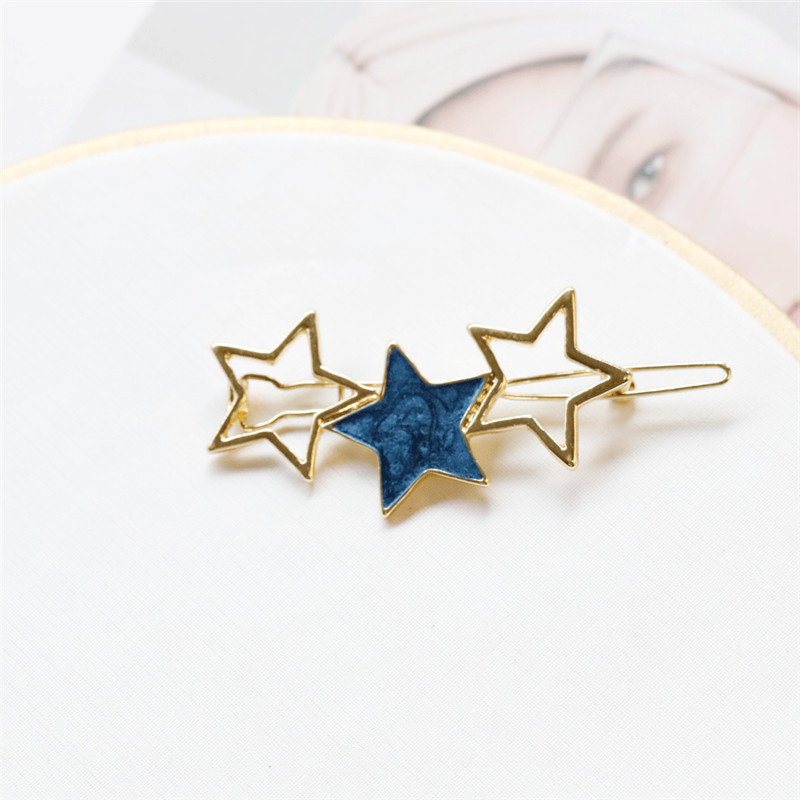 Bangs Clip Hairpin Korean Style Star Geometry Hairpin Hair Accessories display picture 8