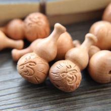 DIY珠葫芦编织配配件挂件雕刻福字配件葫芦桃木饰品