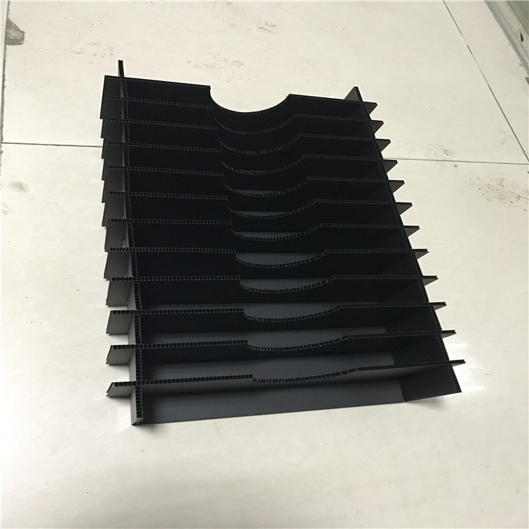 深圳 东莞蓝色中空板刀卡 塑胶瓦楞板刀卡 定做中空板包装箱格挡