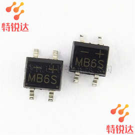 MB6S MB6S SOP-4 0.5A/600V大芯片 贴片整流桥堆整流 SEP台产现货