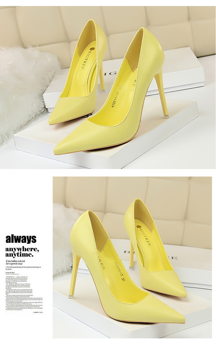 Women's Elegant Solid Color Point Toe Pumps display picture 3