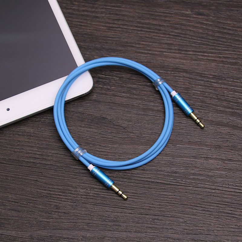 Audio line 3.5mm colour weave Car AUX Car Line On-line catalog 1 m tpe Headphone cable
