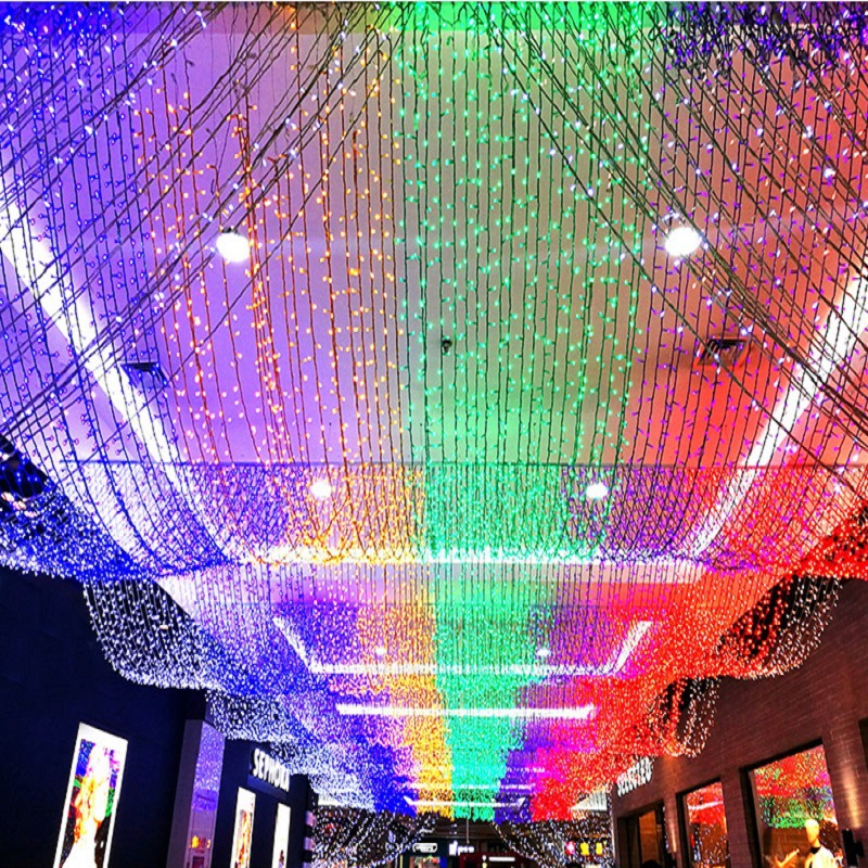 outdoors engineering High-low pressure 24vled Lamp string Christmas decorate Coloured lights flash light String Wedding celebration Dress up star