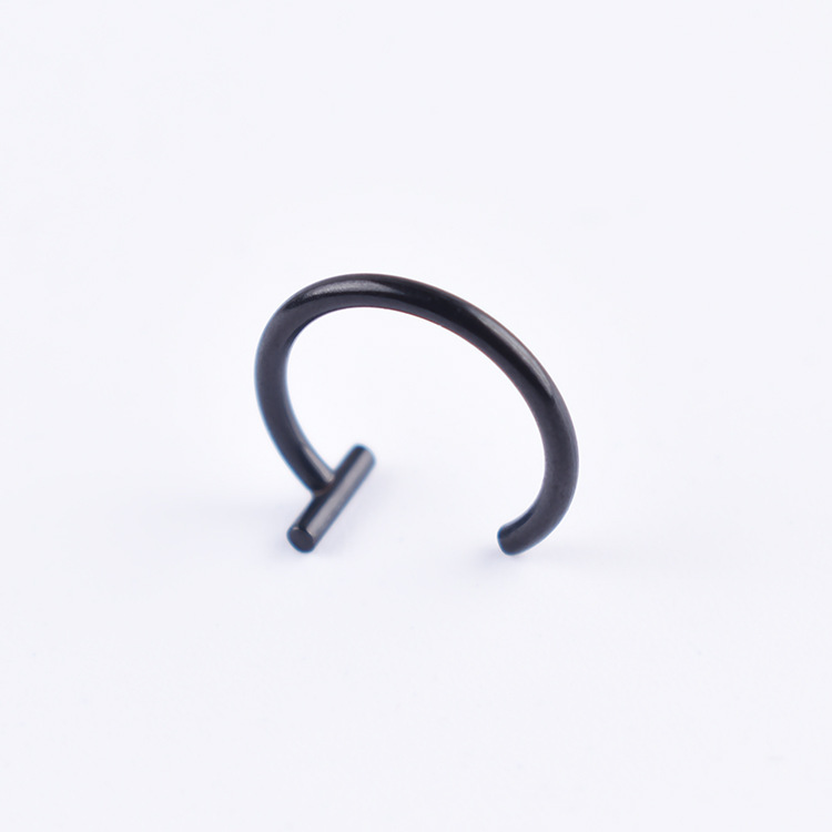 Personalidad europea y americana sin agujeros labio falso clip de labio de uñas anillo de labios punción de acero de titanio joyería de acero inoxidable nariz de uñas anillo de la nariz ventas directas de fábrica