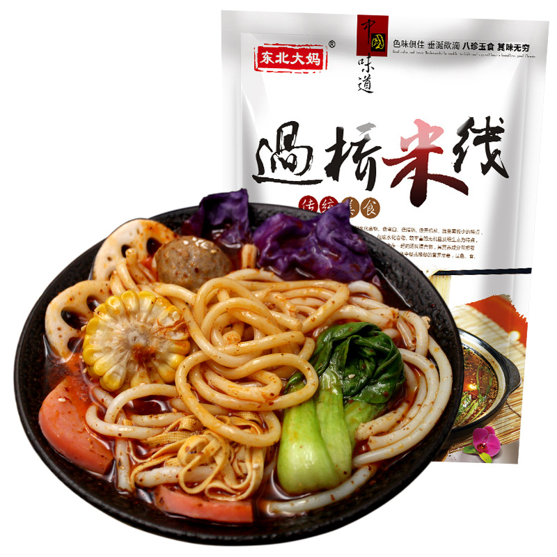 东北大妈云南正宗过桥米线三包料方便食品米线速食麻辣味米线