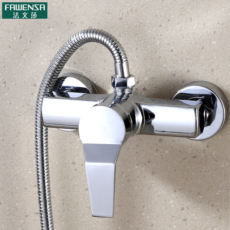 Shower faucet bath concealed bathroom wall-mounted bathtub mixing valve hot and cold bathroom household faucet