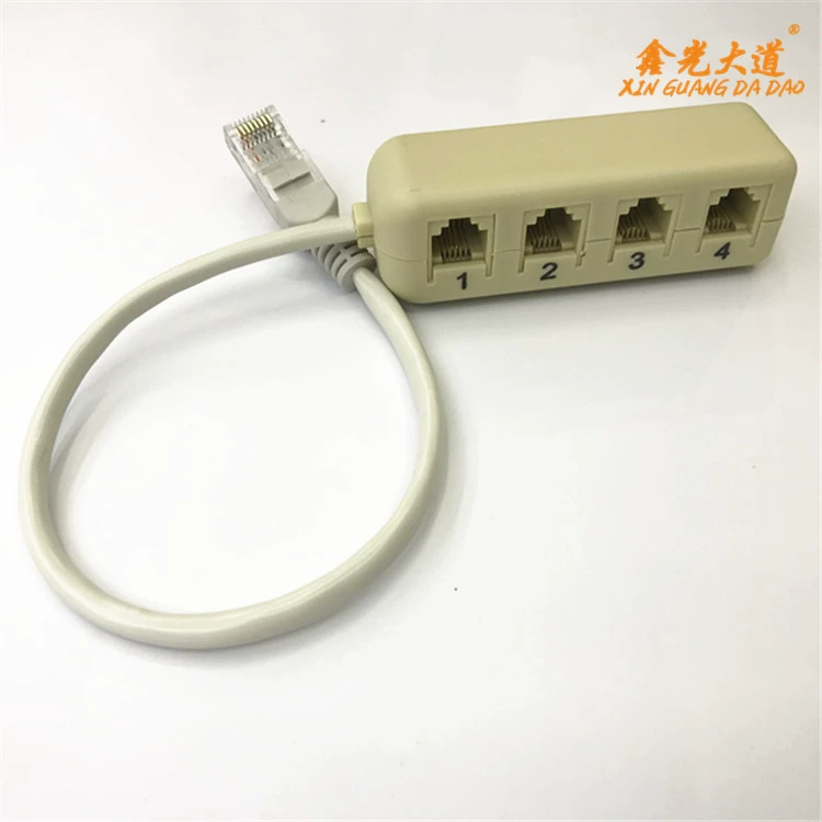 Telephone wiring box, RJ45 conversion RJ11 one -point four computer conversion socket network cable, 1 point, four four points