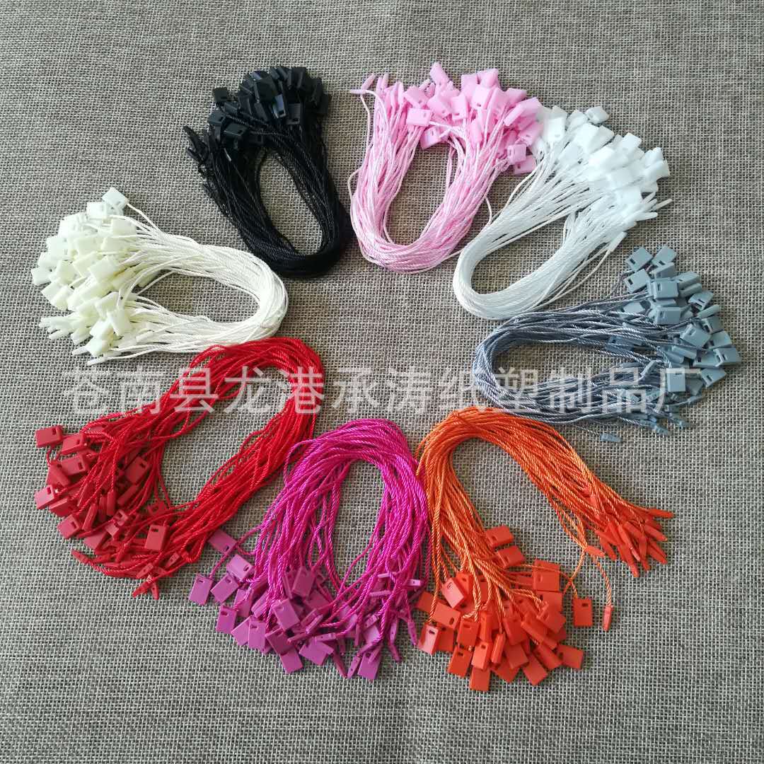 Hanging tablets Sling Customized Tag line clothing currency goods in stock customized Plastic rope Wearing rope