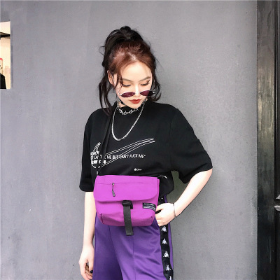 Nhật bản và Hàn Quốc Harajuku phong cách các cặp vợ chồng các cặp vợ chồng ulzzang sinh viên canvas shoulder bag nữ túi màu vàng ins túi Messenger