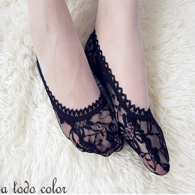 Spring and summer ladies rose lace invisible socks boat Socks wholesale women socks