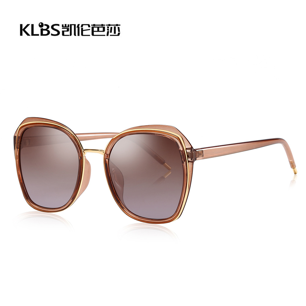 2019新款墨镜女欧美太阳镜复古TAC偏光女士潮流街拍墨镜批发1955