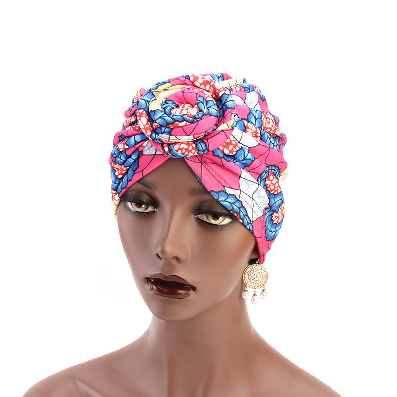 African Fashion Fashion Hat Wind Whirlpool Knotted Turban Hat