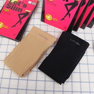 lets韩国瘦腿袜slim不透肉天鹅绒连裤袜春秋防勾丝压力袜一件代发|ru