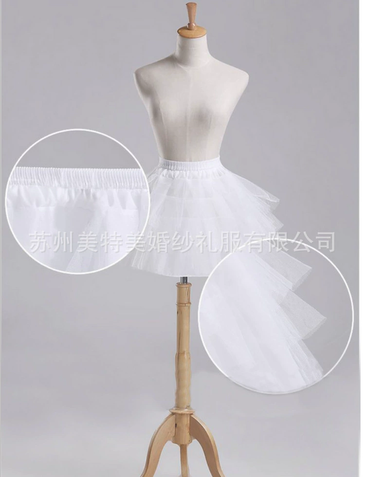 Оптовая Европейская и американская балетная детская юбка без костей, детское платье внешней торговли, короткая буйная Нижняя юбка