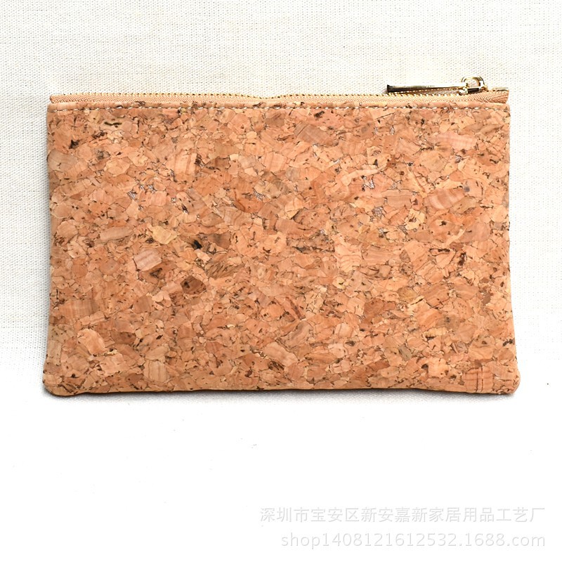 Wholesale Cork Coin Purse Multifunctional Fashion Waterproof Zipper Cork Niche Fashion Coin Purse in Stock