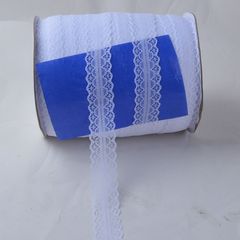 Lace edge 3cm polyester mesh lace fabric lingerie umbrella trim flower lace small edge tie